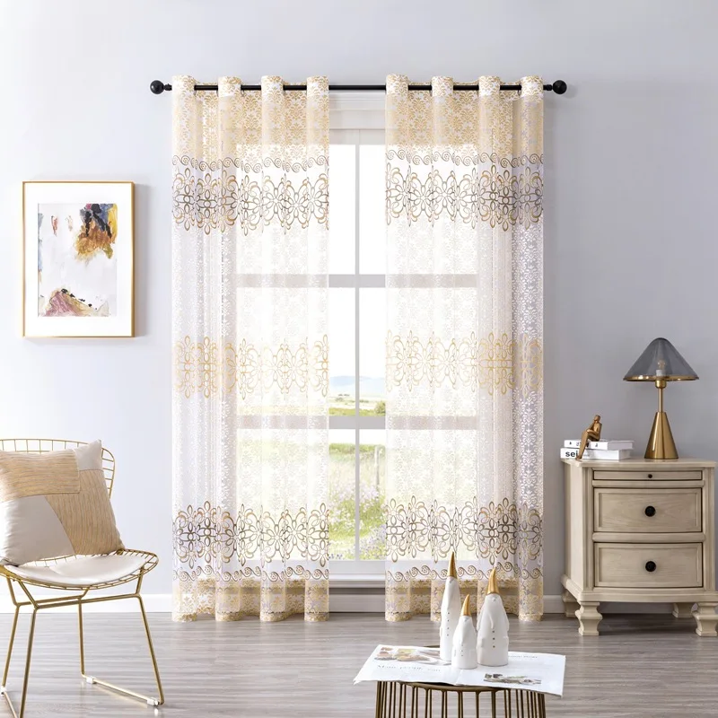 

Rotten Flower Window Screen Finished Window Screen Curtains for Living Dining Room Bedroom Balcony Bedroom Curtains