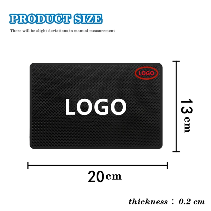 

Car Logo Anti Slip Mat Pad Phone Holder for Nissan Suzuki BMW Opel Peugeot Jeep Jaguar Dacia Cadillac Lexus Renault Mazda SAAB