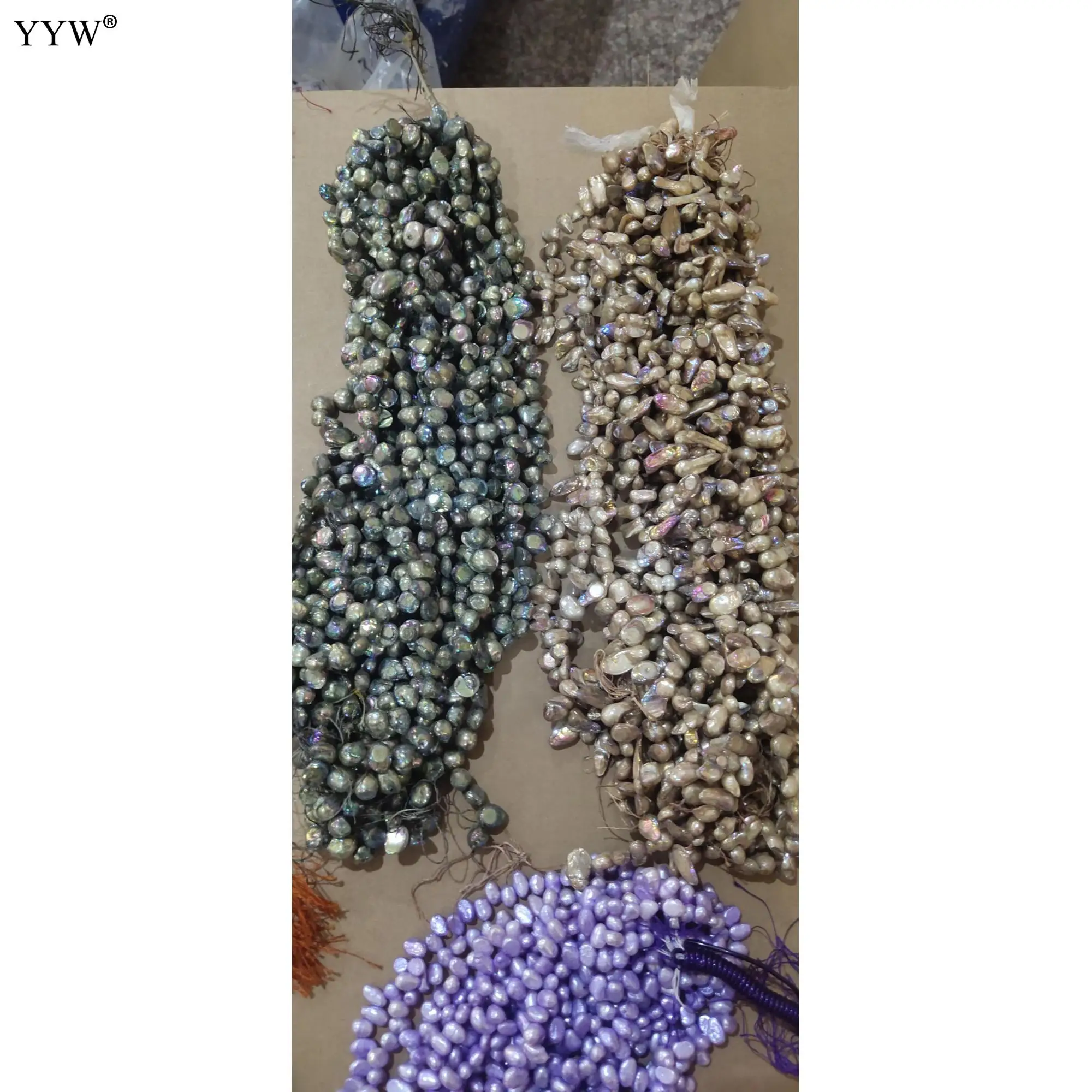 Cultured Baroque Freshwater Pearl Beads Jewelry Making Beads 2022 New Men Random Color/Size Natural Beads Approx 14 Inch Strand