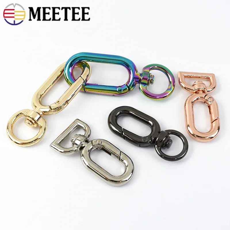 

5/10/20Pcs 10/12mm Metal Swivel O Ring Buckle Keychain Spring Hook Bag Strap Belt Decor Snap Clip Clasp DIY Hardware Accessories