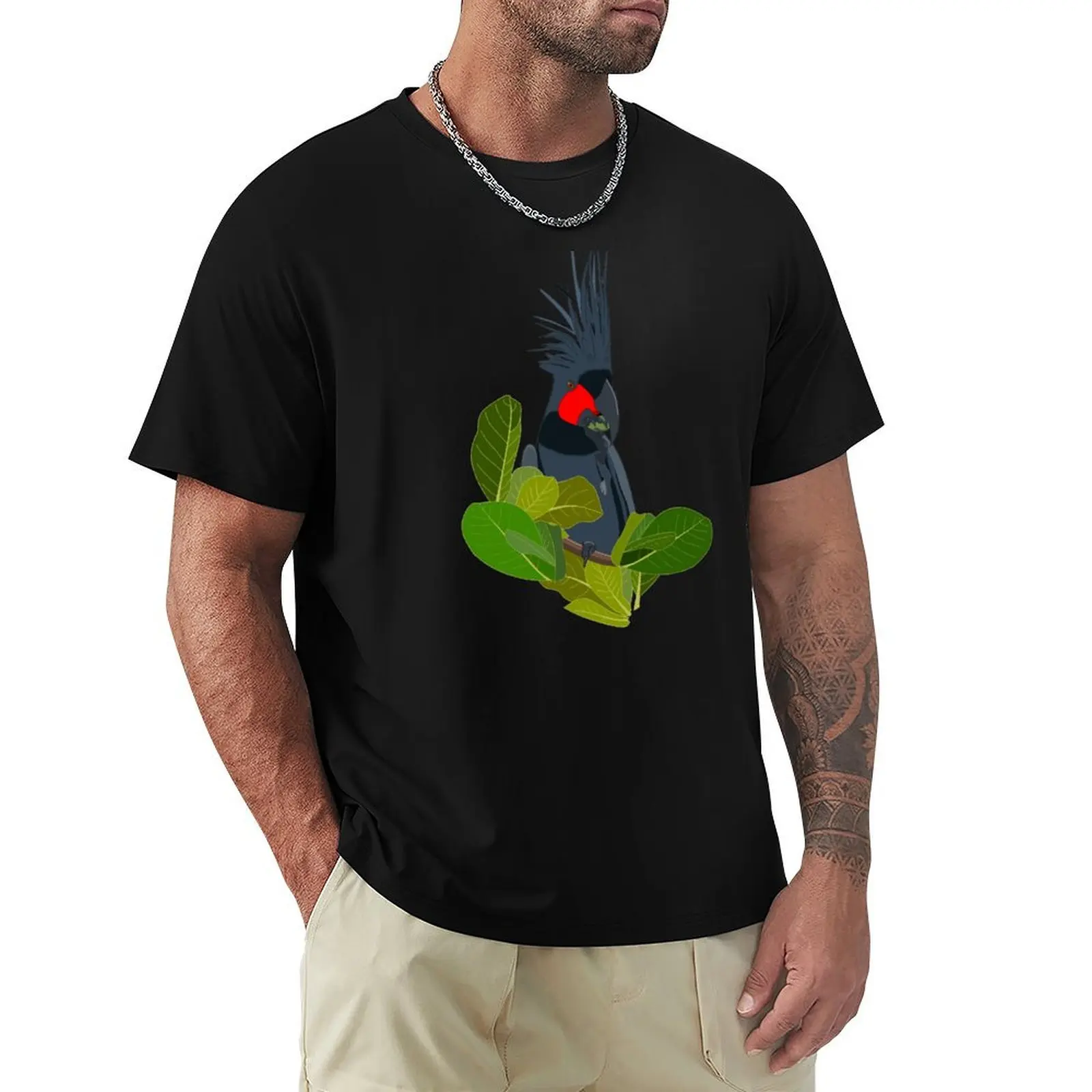 

Palm Cockatoo T-Shirt Trendy Pattern T-Shirt for Men