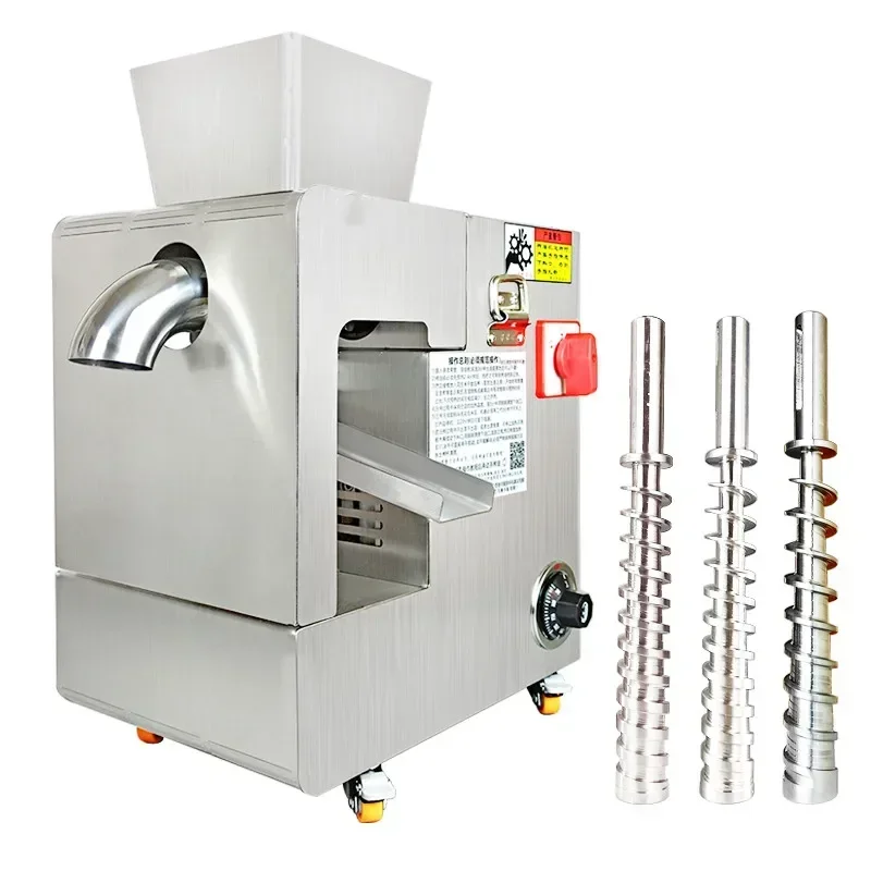 

Household Oil Press Stainless Steel Peanut Sesame Flax Rapeseed Hot And Cold Automatic Intelligent Fried Oil Machine