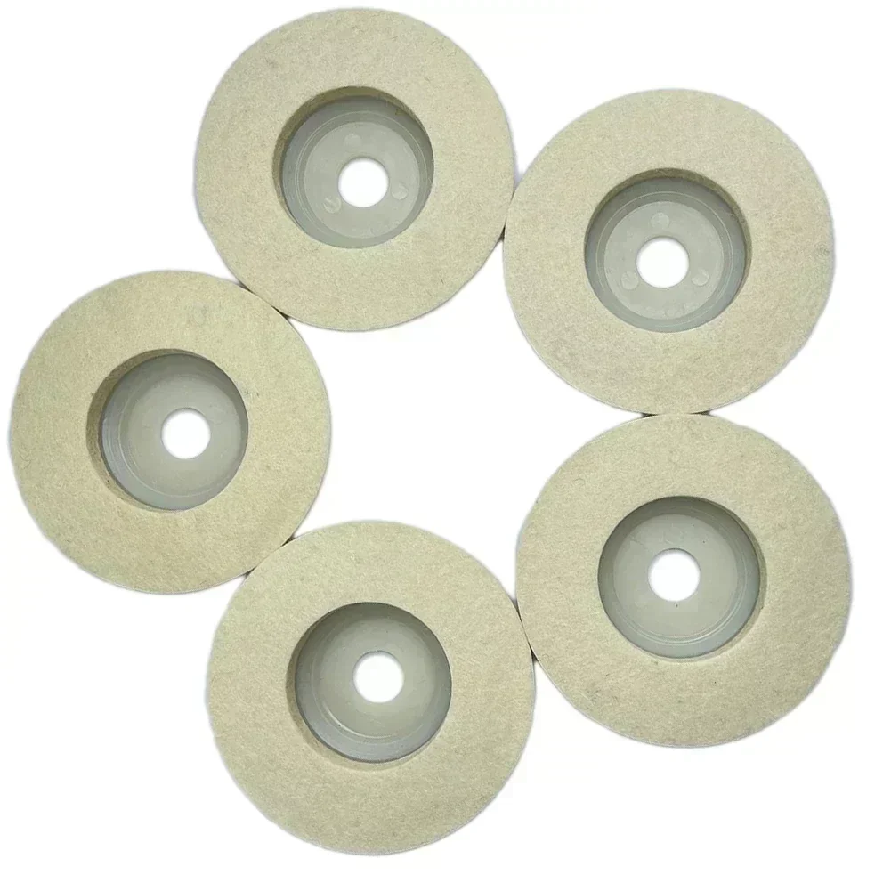 

Вращающиеся инструменты Шерстяной фетр Полировка Износостойкие белые Широкое применение 100 мм * 16 мм * 12 мм Полировальные подушечки Удобные