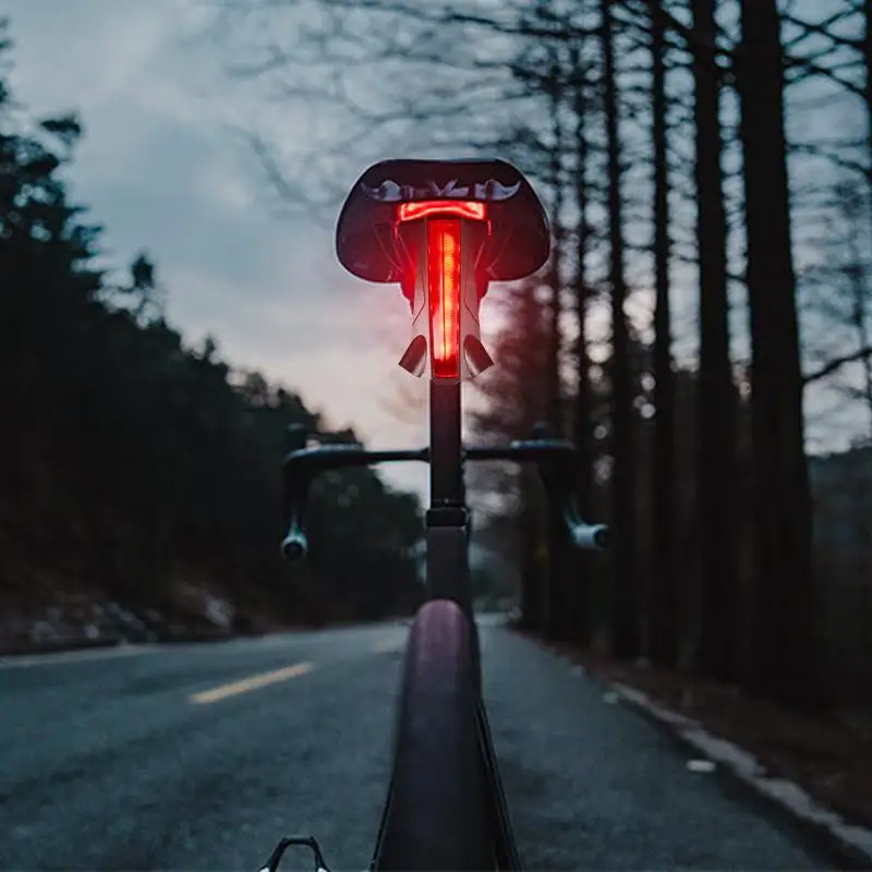 Road Cycling Rear Light USB Rechargeable Safety Warning Taillight Outdoor Cycling Accessories Long-Lasting High-Efficiency For