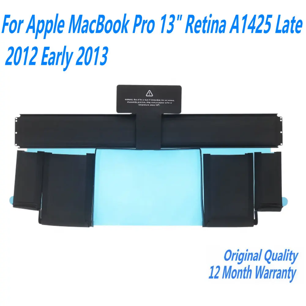 

NEW A1437 Laptop Battery For Apple MacBook Pro 13" Retina A1425 Late 2012 Early 2013 11.21V 6600mAh/74WH