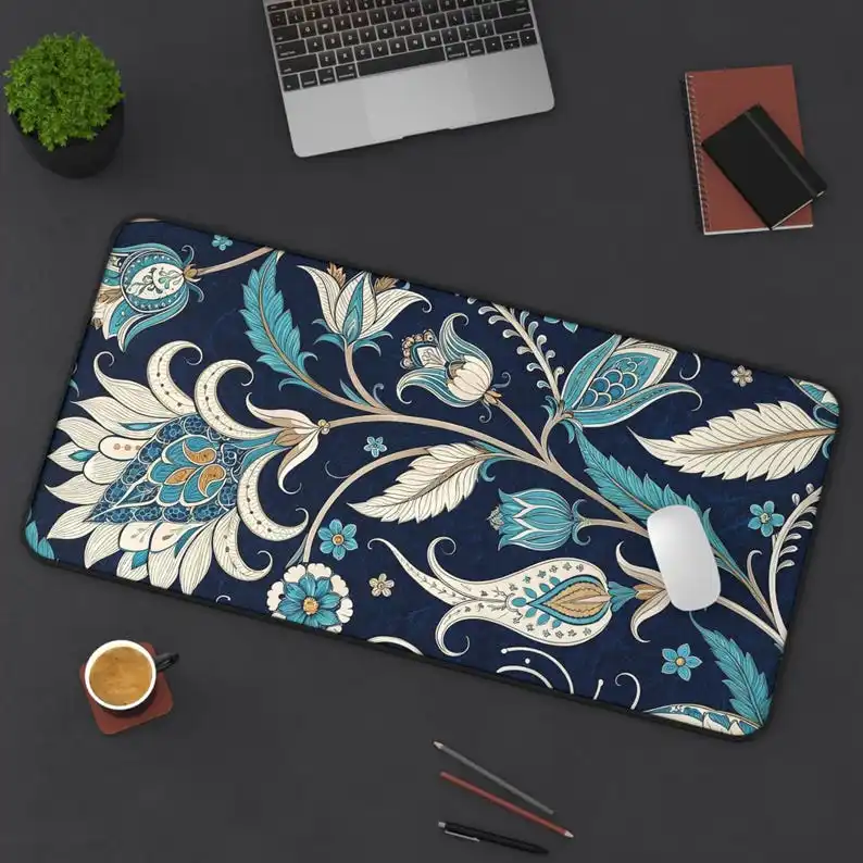 

Blue Style Desk Mat,non-slip and Waterproof Gaming Mouse Pad,office and Gaming Desk Decoration Mat,the Perfect Gift for Friends.