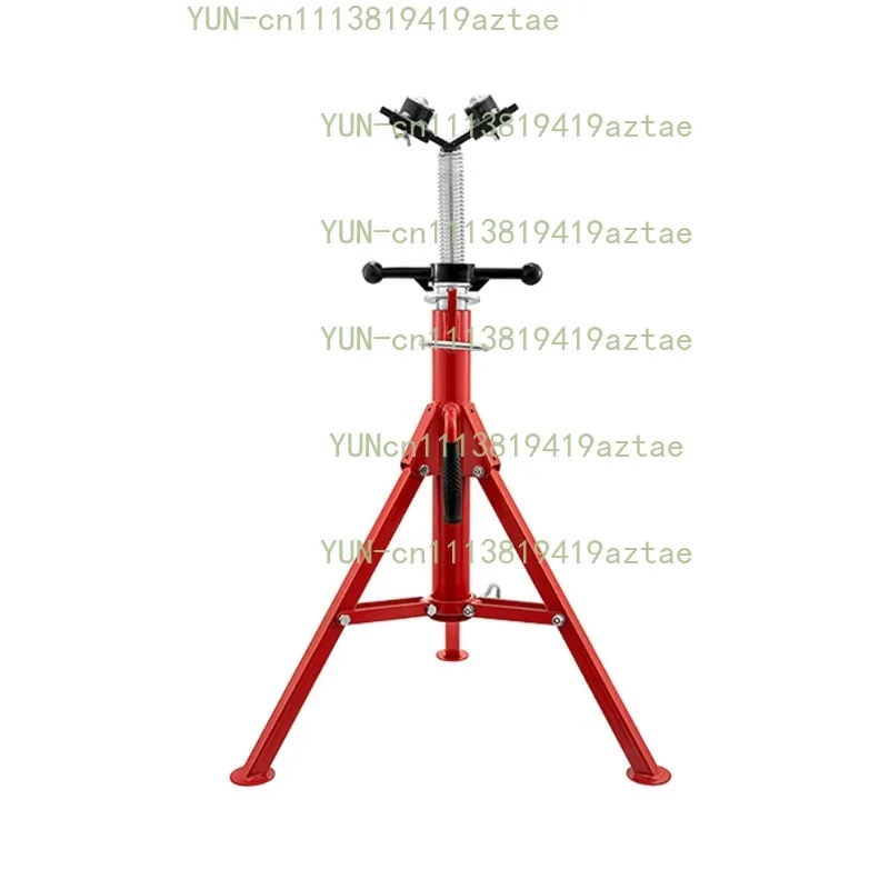 Steel Tripod Pipe Chain Vise 1/8-5in Capacity Foldable Legs Tri-Stand Bench Vice for Fixing Supporting Bending Metal Pipes