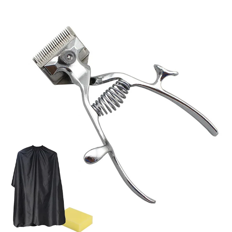 Portable Hand Manual Hair Clippers Hair Trimmer Cutter Stainless Steel Barber Scissor Tool for Men Hair Care