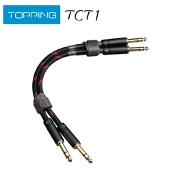 TOPPING TCT1 Kabel audio HIFI TRS do TRS Duży, trójżyłowy kabel balansowy 6,35 mm z męskiego na męskie