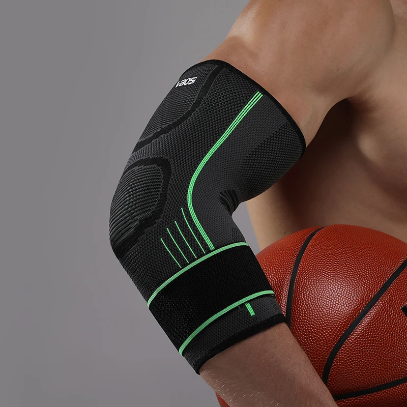 1 PC 체육관 탄성 팔꿈치 버팀대 골퍼의 팔꿈치 스트랩 압축 슬리브
