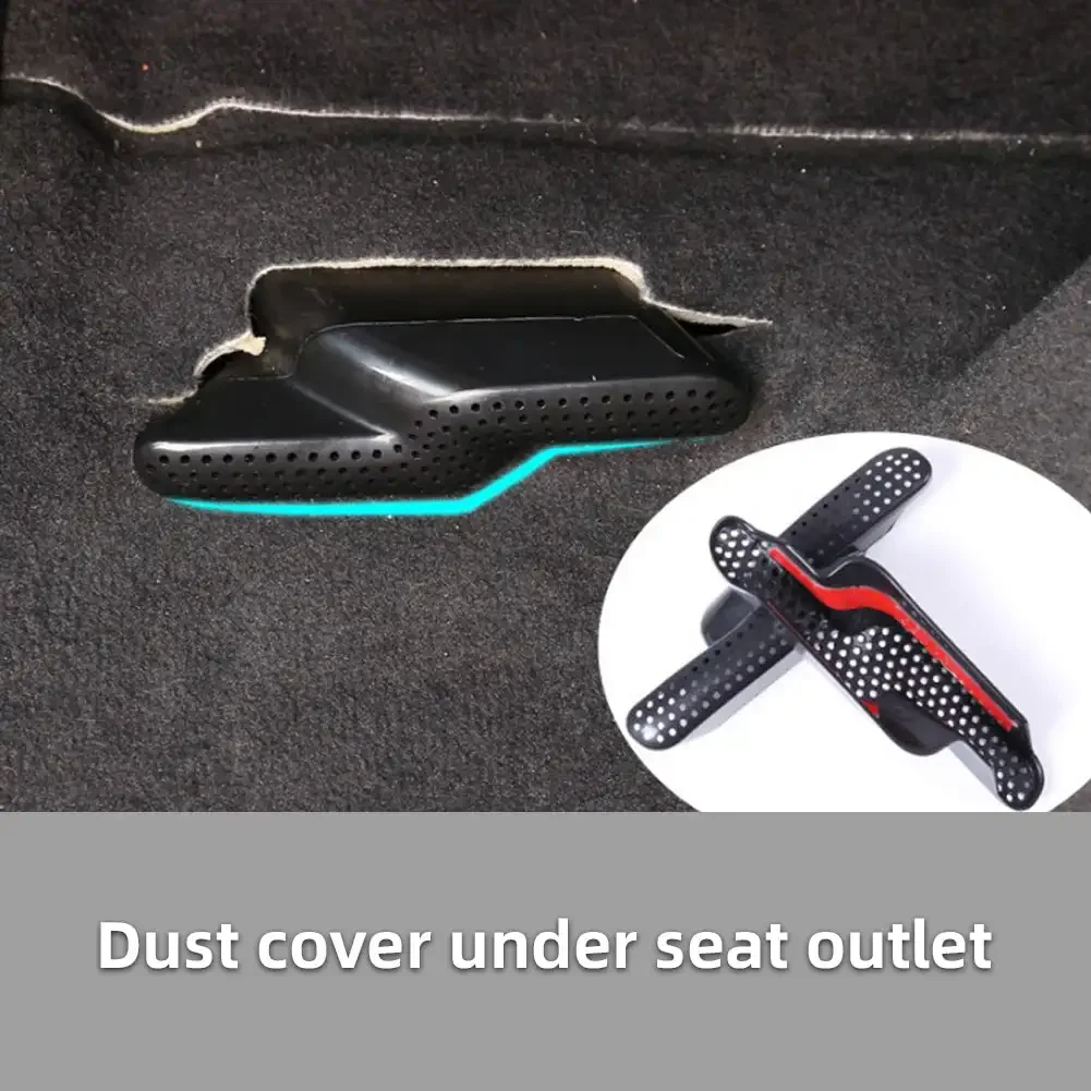 For BMW X1 F48 2017-2023 X2 F39 New 2Pcs Car Rear Seat Bottom Outlet Cover Air Vent Anit-Blocking Covers Under Seat Dust Cover