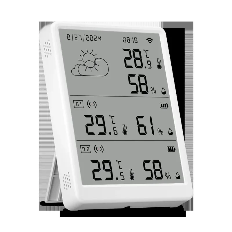 WiFi Submachine Thermohygrometer Sensor LED Screen Remote Control Smart APP Alarm