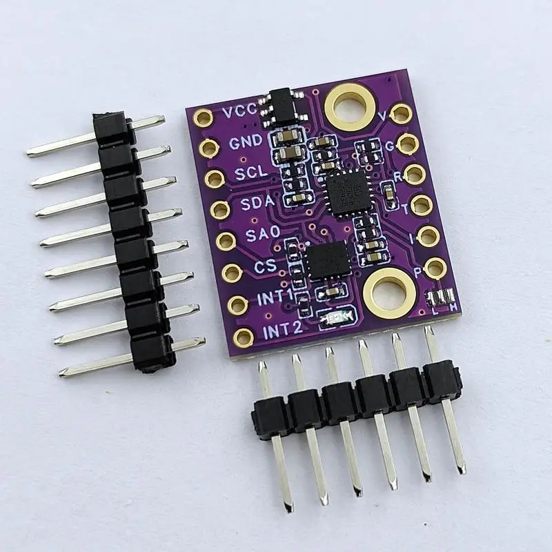 

1 комплект, металлический 601N1, модуль датчика «сделай сам», 6-осевой ICM-42688 ICM-45686 BMI323, аксессуары для гироскопа ускорения