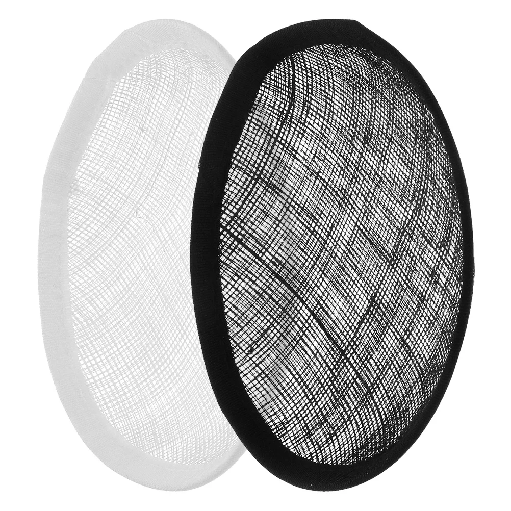 2 قطعة قاعدة قبعة سيناماي على شكل دائري لتقوم بها بنفسك لوازم قبعات الفاسناتور تنفس مادة الكتان أنيقة المعاوضة المشاريع الحرفية #1