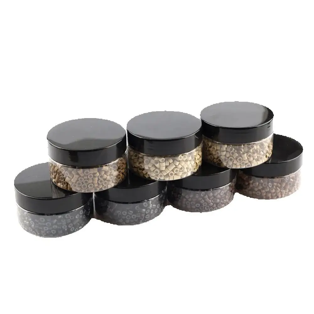 

ARLANY 1000 шт. 4,5 мм микро-бусины для наращивания волос, кольцо с силиконовой подкладкой, микро-звенья, бусины с I-образным наконечником, наращивание утка для шитья