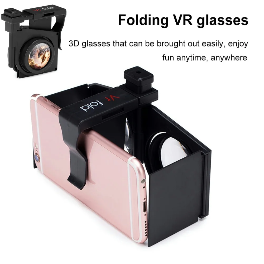 Portable 3D VR Glasses Movies Games 3D Virtual Reality VR Glasses Mini Foldable Virtual Reality VR Glasses Kits for Mobile Phone