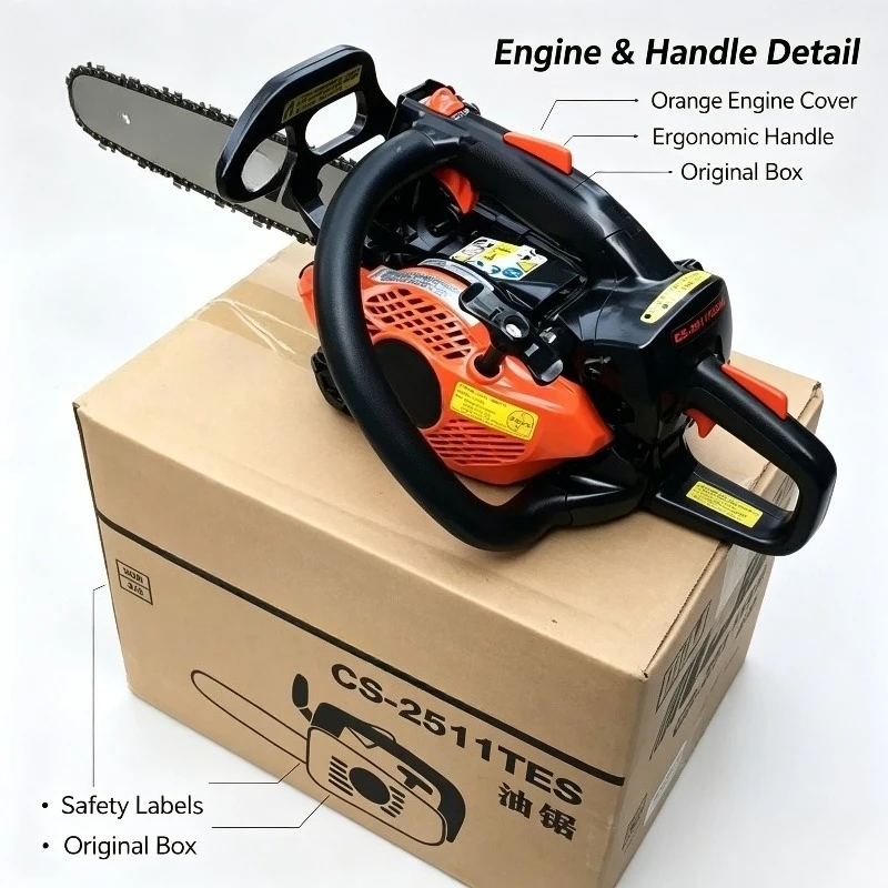 Professional Lightweight Electric Chainsaw CS-2511TES 47E 12 Inch Handheld Power Saw For Garden Logging Wood Cutting Work