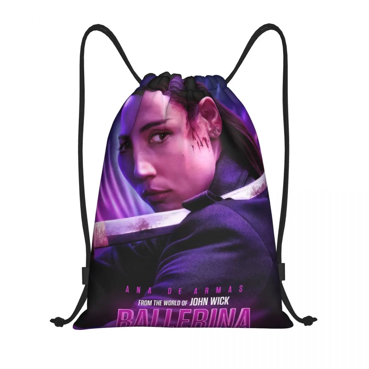 

From The World Of John Wick Ballerina Рюкзак на шнурке Спортивный спортивный рюкзак Сумки на шнурке для бега