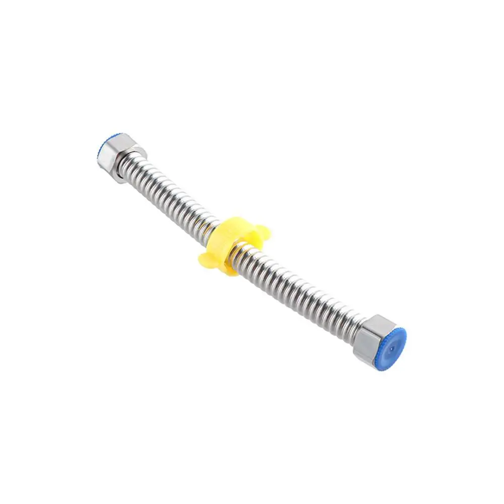 Высокотемпературный шланг из нержавеющей стали 304, взрывозащищенные утолщенные гофрированные трубы, нержавеющая сталь 304, с гаечным ключом