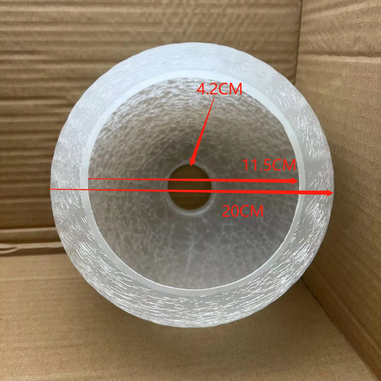 

Double mouth round glass lampshade Pendant Lamp Frosted Replacement Glass Globes or Lampshades for Ceiling Wall Lights