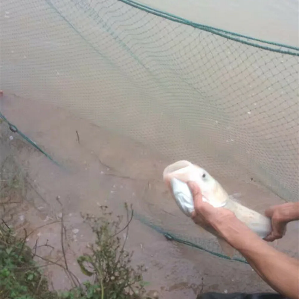 6.5X33Ft 더블 매듭 낚시 드래그 네트 바다 호수 및 강에서 낚시와 호환 가능 밀도가 높고 부력이 있는 낚시 액세서리