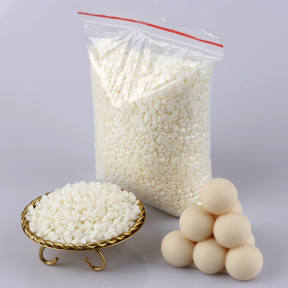 0,5/1 KG Material de vela de aromaterapia de cera de soja Natural de grano blanco puro de alta calidad, utilizado para encerado de velas DIY, regalos hechos a mano