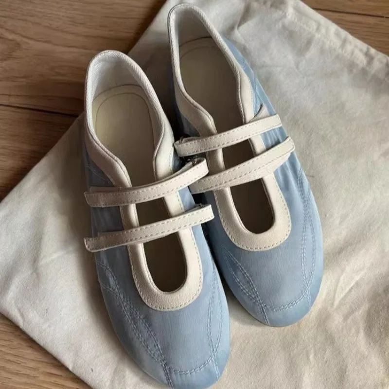 2025 Korean Version Flat Shoes Round Head Shallow Mouth Loafers Temperament Lazy Shoes Ballet Shoes
