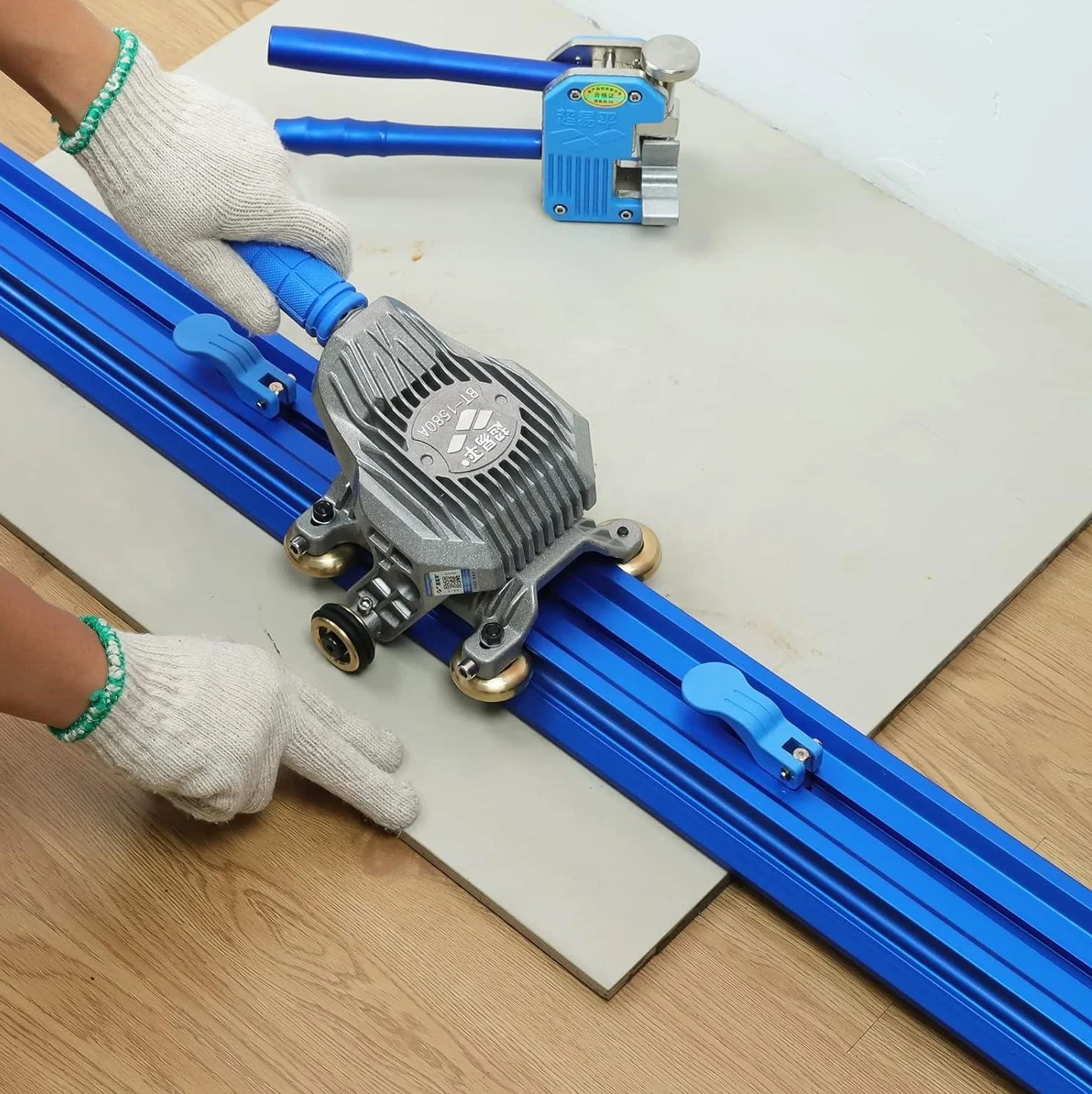 Professional Slim Tile Cutter 2200-3800mm Industrial Grade BT-1580A Hand Tools for Large Format Tiles Slab Cutting Tools