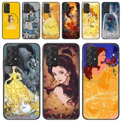 Beauty and the Beast Belle Phone Case For Samsung Galaxy A13 A52 A53 A73 A32 A51 A22 A12 A20e A50 A21 A72 A70 S 4G 5G TPU Cover