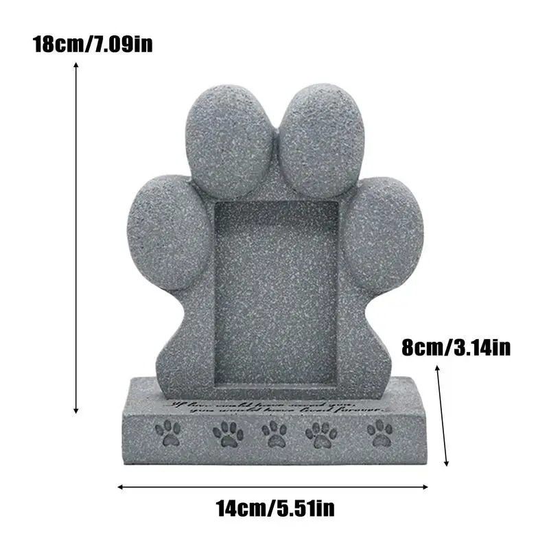 Haustier-Gedenksteine für Hunde, Hund, Garten, Stein, Outdoor, Grabstein, Haustier-Grabmarkierungen, Katzen-Gleichsteine, Katzen-Gedenkstein mit Rahmen