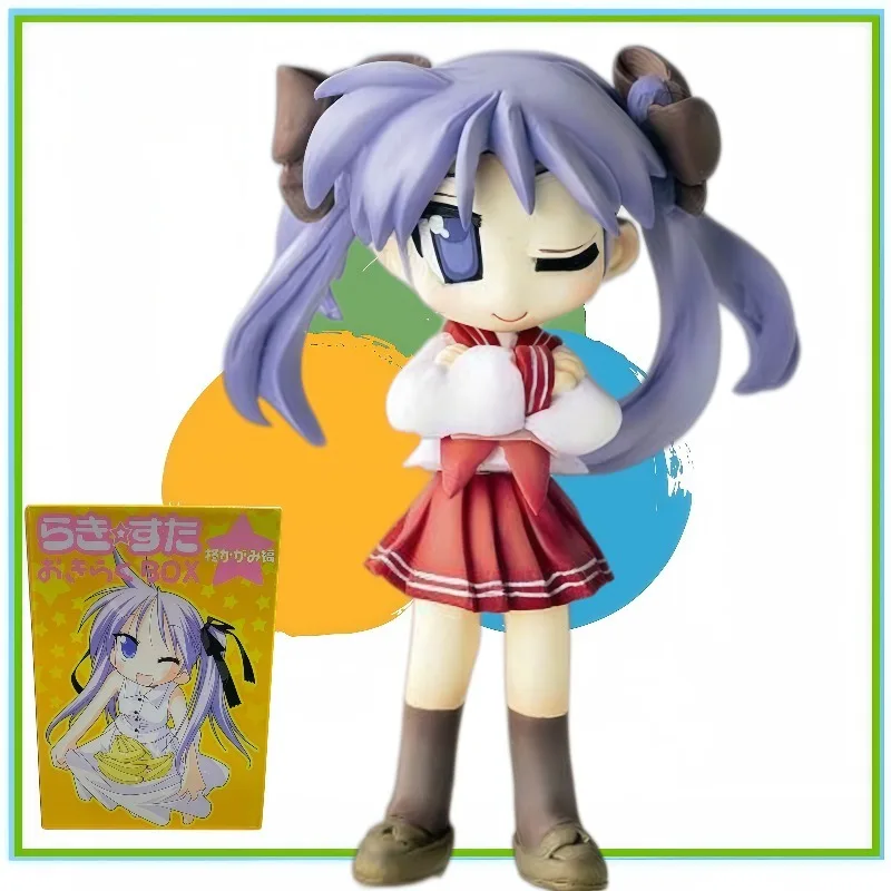 100% оригинальный продукт от MegaHouse; коллекционная модель игрушки Lucky Star Okiraku (досуг) BOX Hiiragi Kagami Q Version из ПВХ, подарок.