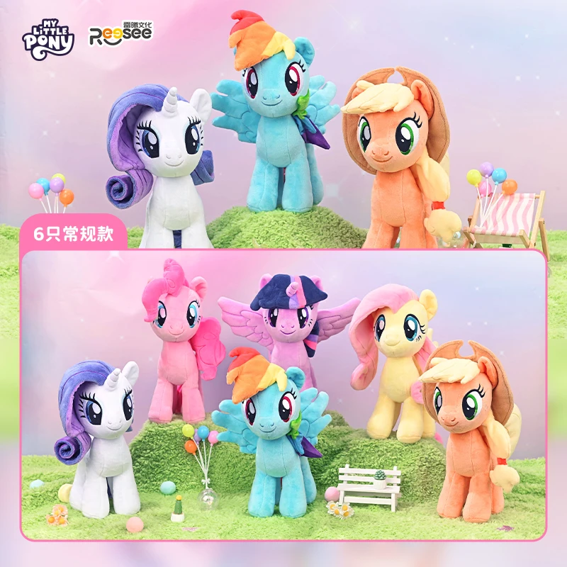 My Little Pony Plush Toy Rainbow Dash Apple Jack Rarity Anime Stuffed Dolls Twilight Sparkle Fluttershy Pinkie Pie Toy Kid Gift