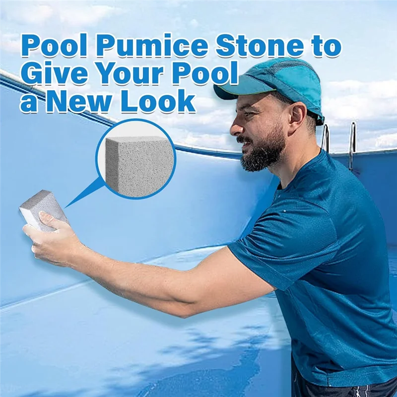 -A12R 12 Uds. Piedra pómez para piscinas, piedra pómez para limpieza de piscinas, removedor de calcio para azulejos de piscina, limpiador de piscinas para eliminar el óxido