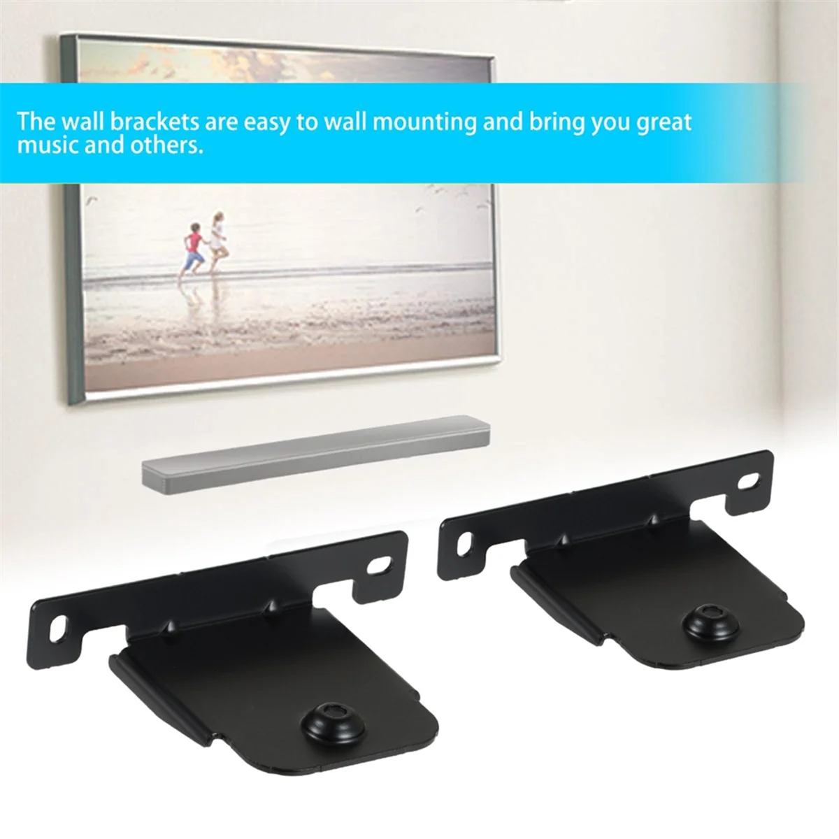 Soundbar Wall Mount Bracket for SH4 SJ4R SJ4Y SJ4 SJ2 SK4D SJ5B SH8 SJ8S SH5 LAS455H NB5540/S54A1-D NB4540/S44A1-D