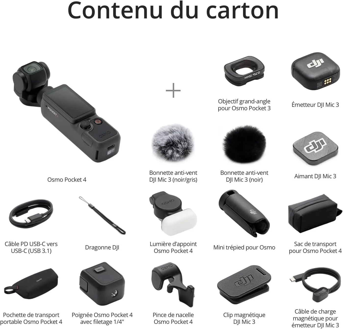 DJI Osmo Pocket 4 Pocket Gimbal Camera 4K 240fps Slow Motion Vlog Camera 1 Inch CMOS 3-assige stabilisator ActiveTrack 7.0 Intelligente Focus Mini Videocamera