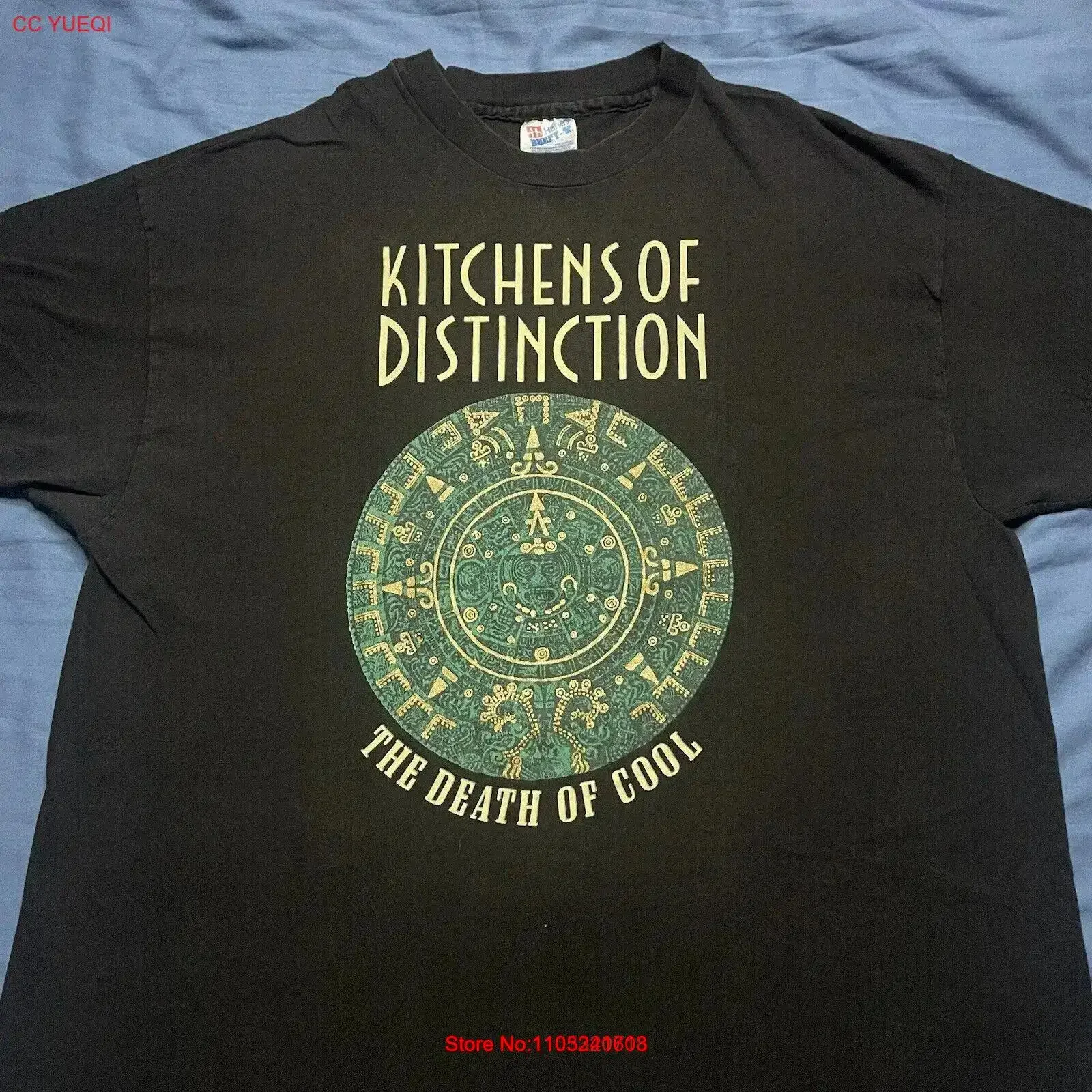 Rare Vintage 1992 KITCHENS OF DISTINCTION XL T Shirt Shoegaze THE DEATH COOL vintage Washed Soft Casual designer clothes