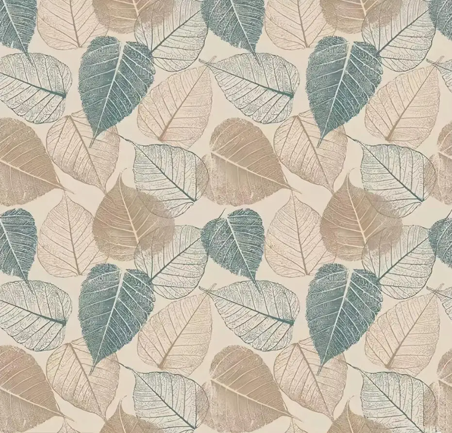 Hand Drawn Vintage Tropical Plants Jungle Geometric Art 3D Custom Wallpaper for Bedroom Indoor Background Leaf wallpaper mural