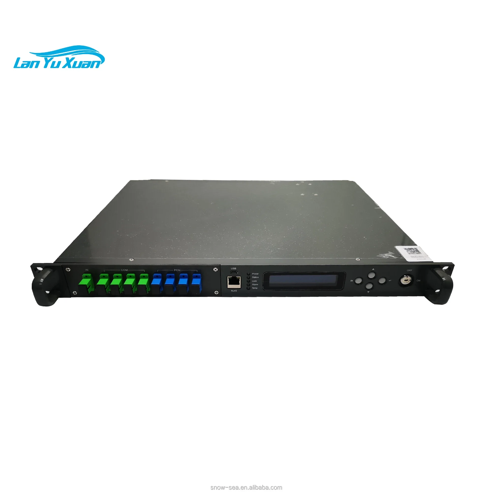 

1550nm 4x23dBm Gain Output CATV EDFA Optical Amplifier with WDM and AGC and Dual Power Supply and Simple Network Management Func