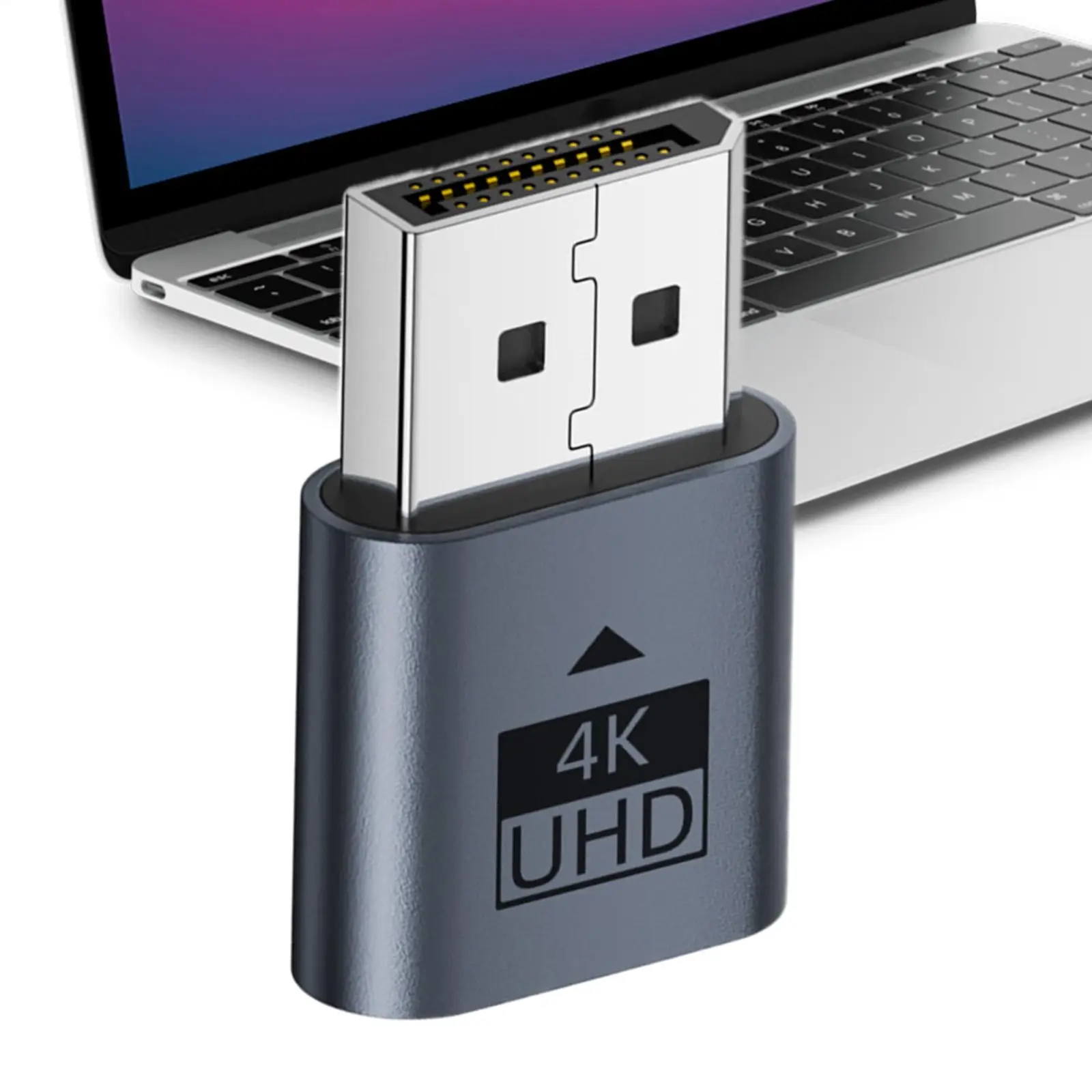 4K DP Virtual Display Adapter DP/mDP Graphics Card DummyPlug Headless Ghost Display Emulator Video Card Lock Plate