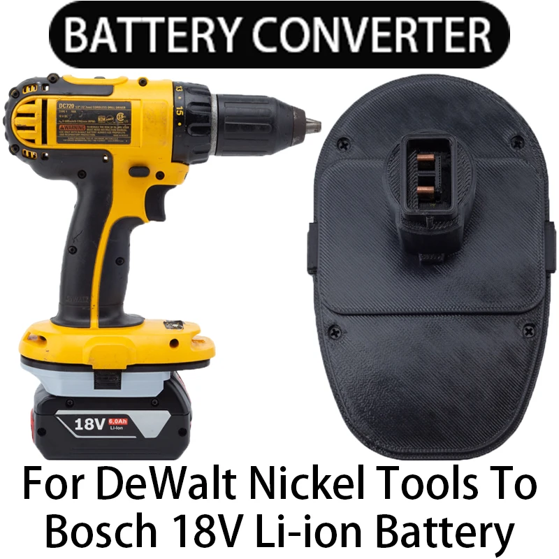 

Adapter for DeWalt Nickel Series tools to convert to Bosch 18V Li-ion battery adapter power tool accessories