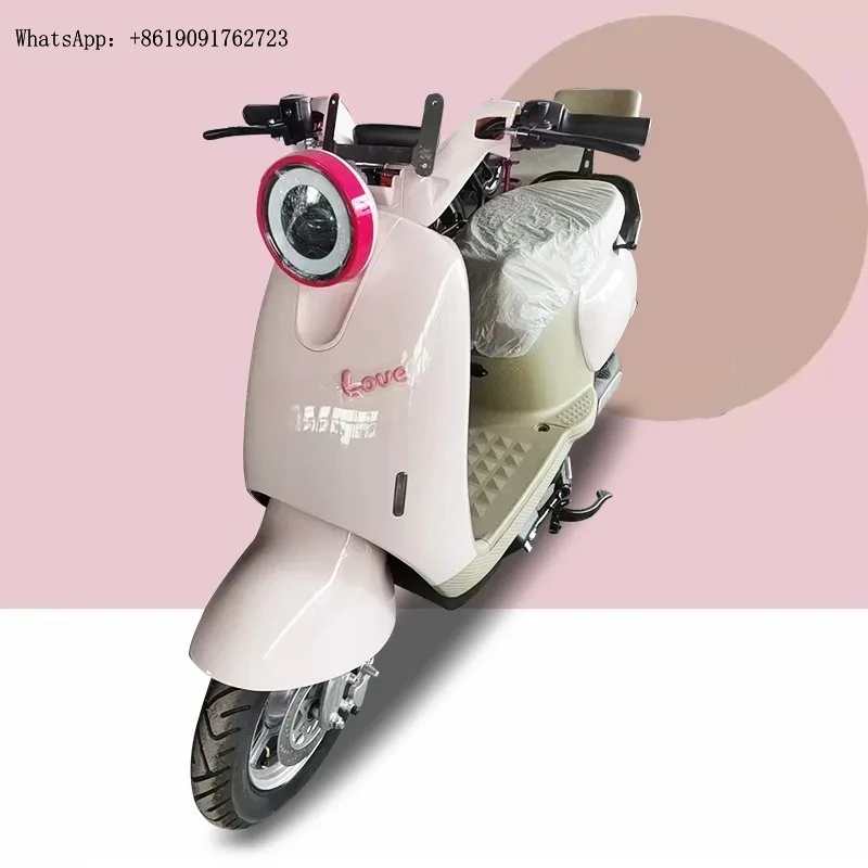 الراقية المصنع مباشرة 800 واط/1000 واط الوردي سكوتر كهربائي V6 على الطرق الوعرة الدراجات النارية مع 60 فولت مكبح قرصي للمراهقين #5