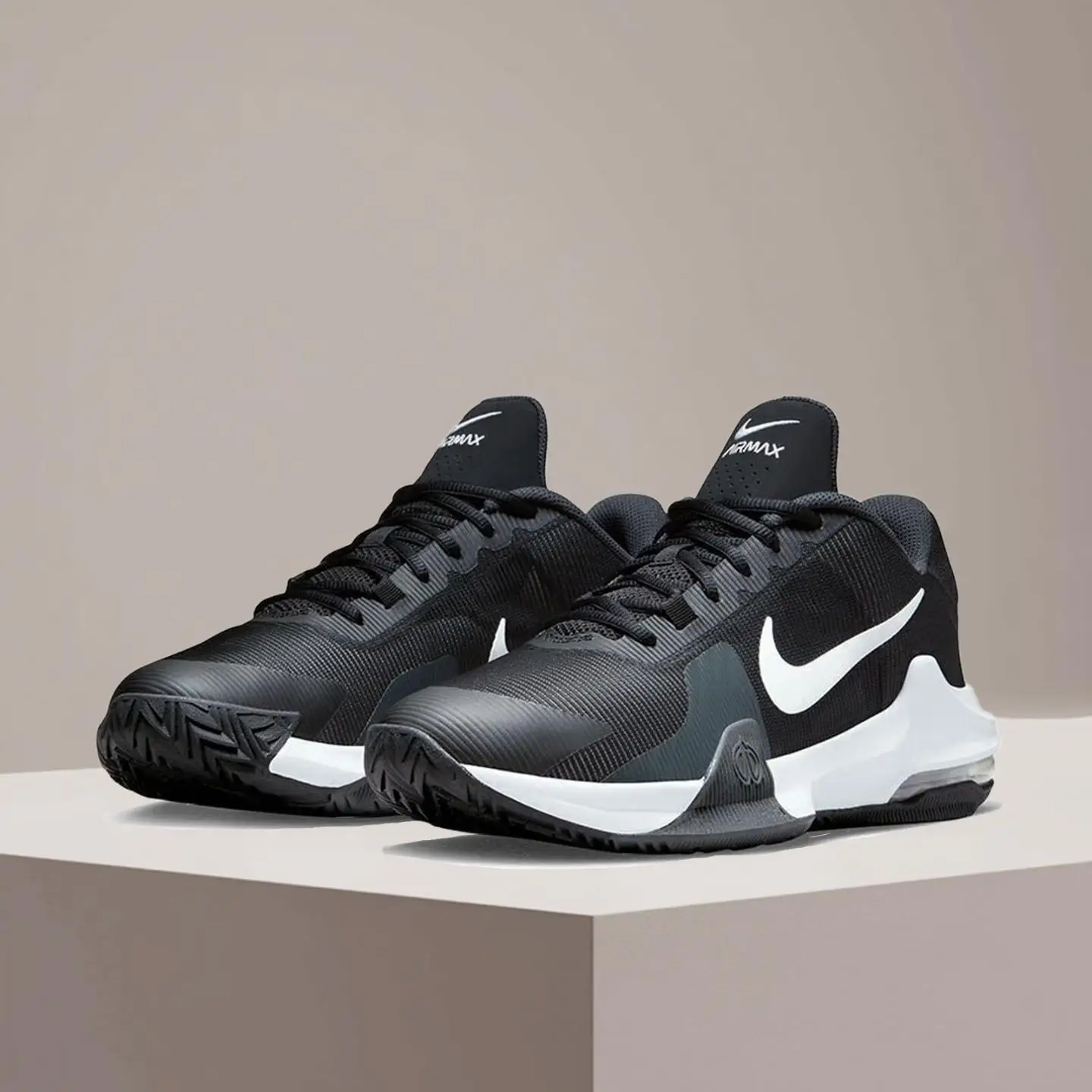 

Баскетбольные кроссовки Nike Air Max Impact 4 с низким профилем, повседневные, универсальные, нескользящие, прочные, с амортизацией, DM1124-001
