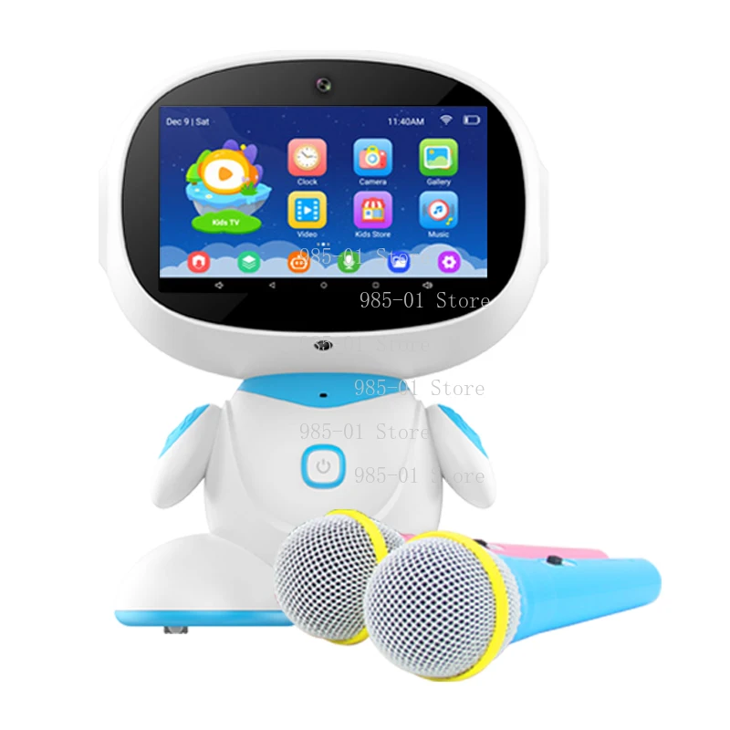 Multilingual early education story machine, intelligent kids robot learning device for infant and childhood teaching