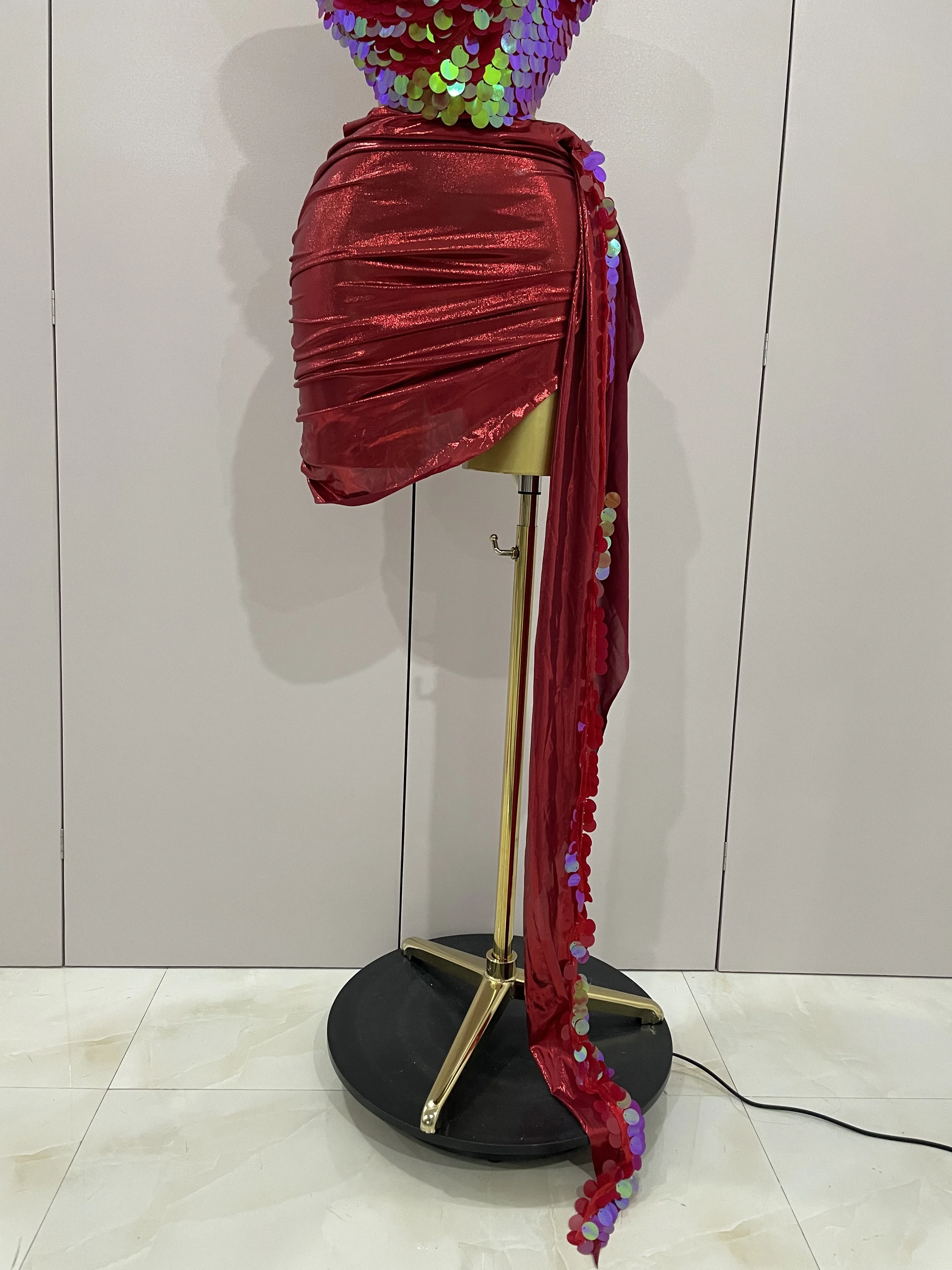 Sexy Sequin Strapless 2 Stuks Bodycon Mini Jurk 2025 Nieuwe Vrouwen Vieren Verjaardagsfeestje Bar Zanger Nachtclub Toneelkostuum