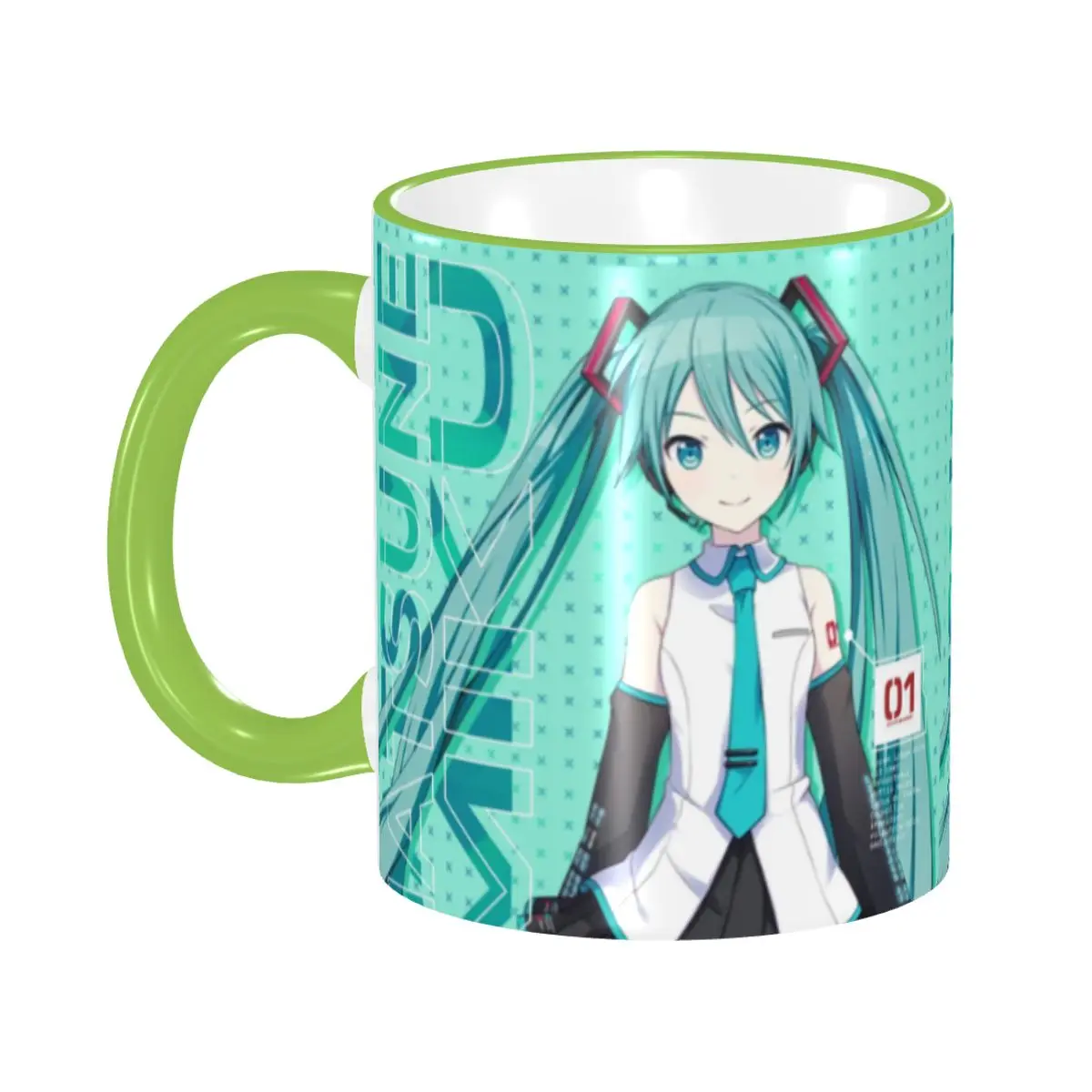 

Креативная керамическая кружка с изображением Хатсуне Мику в стиле Y2K Vocaloid, мультяшный дизайн, для кофе, оригинальный подарок