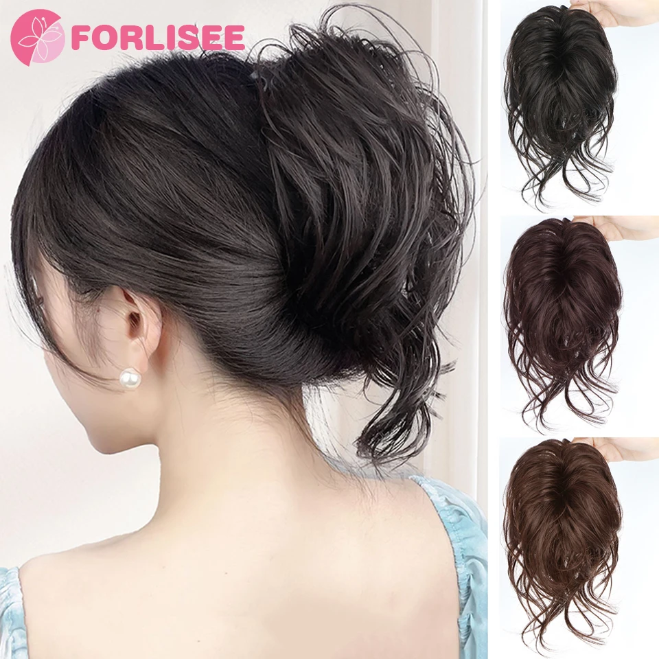 Synthetic Short Wavy Ponytail Ribbon Drawstring Wrap Around Hair Tail Extension Natural Fake Hairpieces for Women