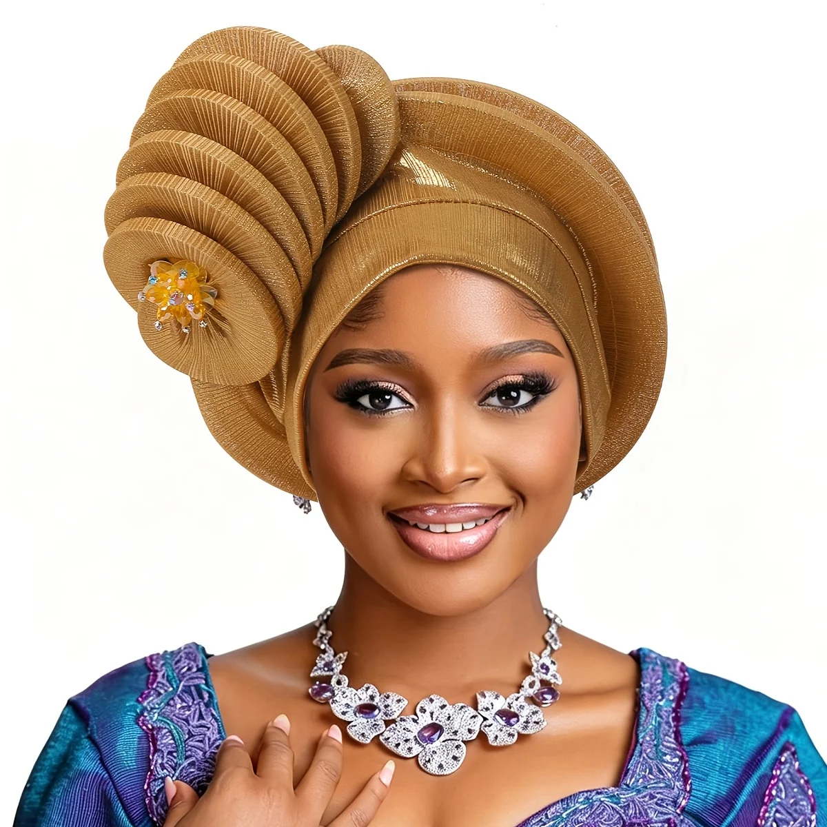 New Style, Elegant, Beautiful, High-End Headgear with a Three-Dimensional Layered Design That Is Full and Does Not Collapse, and Fits the Head Shape, Suitable for Weddings, Parties, Dates, Dinner Parties, and Other Cas