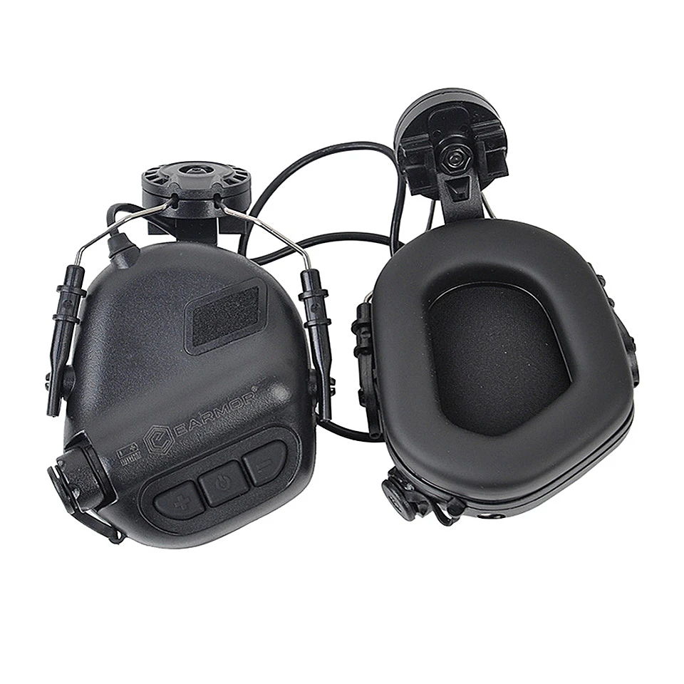 Imagem -02 - Earmor M31h Mod3 Capacete Militar Headphones Airsoft Tiro Captura Cancelamento de Ruído Auscultadores Tático Ativo Tampões