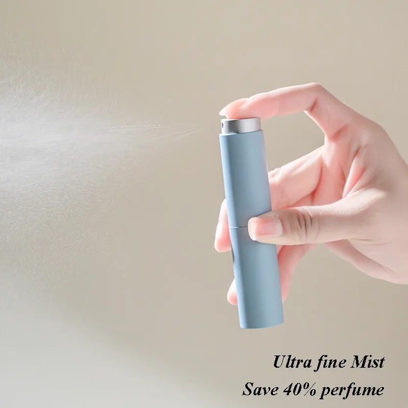 10ml Perfume Bottling Atomizer Frosted Liquid Container Macaron Rotary Oral Spray Bottle Portable Empty Bottle Refill Container