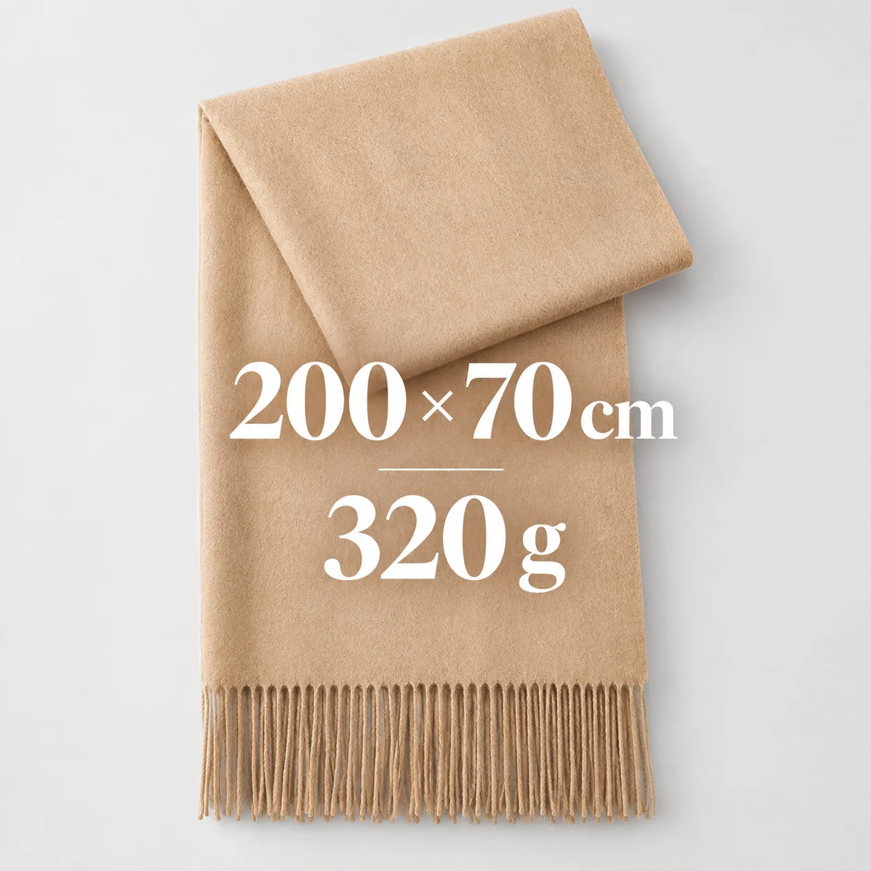 USPOP 100% Wool Oversized Scarf for Women Large Warm Winter Shawl Soft Long Wool Wrap with Fringe